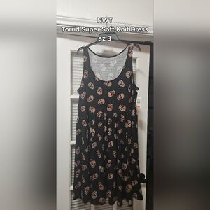 Torrid Black and Brown Knit Dress